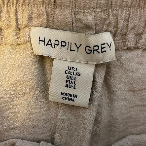 Khaki Linen Pant - size L - Picture 4 of 6